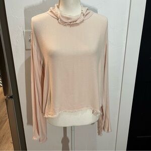 Cloth & Stone Blush Button Back Long Sleeve Top